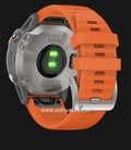 Garmin Fenix 6 010-02158-55 Smartwatch Titanium Digital Dial Orange Rubber Strap-3