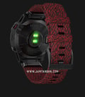 Garmin Fenix 6 010-02158-65 Smartwatch Black DLC Digital Dial Heathered Red Nylon Strap-2