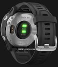 Garmin Fenix 6S 010-02159-5F Smartwatch Stainless Steel Digital Dial Black Rubber Strap-2