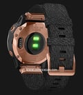 Garmin Fenix 6S 010-02159-8H Smartwatch Rose Gold-Tone Digital Dial Heathered Black Nylon Strap-2