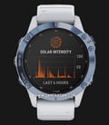 Garmin Fenix 6 Pro 010-02410-41 Smartwatch Solar Digital Dial Whitestone Rubber Strap-0