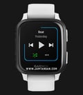 Garmin Venu Sq 010-02426-84 Smartwatch Music Edition Digital Dial White Rubber Strap-0