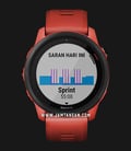 Garmin Forerunner 745 010-02445-62 Smartwatch Digital Dial Magma Red Silicone Strap-0