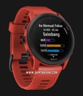 Garmin Forerunner 745 010-02445-62 Smartwatch Digital Dial Magma Red Silicone Strap-3