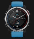 Garmin Quatix 7 010-02540-65 Smartwatch Digital Dial Blue Rubber Strap-0
