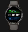 Garmin Venu 3S 010-02785-50 Smartwatch Digital Dial Pebble Gray Silicone Band-0