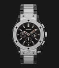 Geiger GE6029BCB Chronograph Black Dial Dual Tone Stainless Steel Strap-0