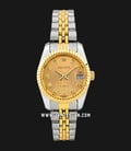 Geiger GE8016GCB-L Diamond Gold Dial Dual Tone Stainless Steel Strap-0