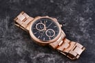 Giordano Classic GD-1017-22 Men Black Dial Rose Gold Stainless Steel Strap-5
