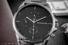 Giordano GD-1088-55 Black Dial Grey Stainless Steel Strap-2