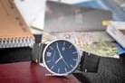 Giordano GD-1115-02 Blue Dial Black Leather Strap-1