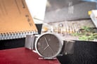 Giordano GD-1115-03 Grey Dial Brown Leather Strap-1