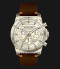 Giordano Journey GD-1156-04 Men Champagne Dial Brown Leather Strap-0