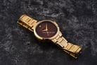 Giordano Classic GD-2027-11 Ladies Brown Dial Gold Stainless Steel Strap-5