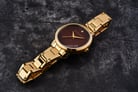 Giordano Classic GD-2027-11 Ladies Brown Dial Gold Stainless Steel Strap-6