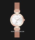 Giordano Classic GD-2044-11 Ladies Silver Dial Rose Gold Mesh Strap-0