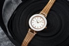 Giordano Classic GD-2070-11 Ladies White Dial Rose Gold Mesh Stainless Steel Strap-6