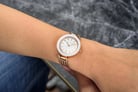 Giordano Classic GD-2070-11 Ladies White Dial Rose Gold Mesh Stainless Steel Strap-7