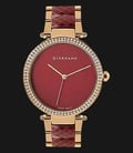 Giordano Fashionista GD-2073-33 Ladies Red Dial Dual Tone Stainless Steel-0