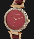Giordano Fashionista GD-2073-33 Ladies Red Dial Dual Tone Stainless Steel-1
