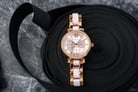 Giordano Fashionista GD-2075-33 Ladies Pink Dial Dual Tone Stainless Steel Strap-5