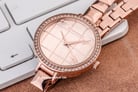 Giordano GD-2102-55 Rose Gold Motif Dial Rose Gold Stainless Steel Strap-2