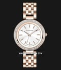 Giordano Classic GD-2103-22 Silver Dial Rose Gold Stainless Steel Strap-0