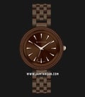 Giordano Classic GD-2103-33 Brown Dial Brown Stainless Steel Strap-0