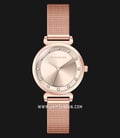 Giordano GD-2104-22 Silver Dial Rose Gold Stainless Steel Strap-0