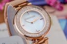 Giordano GD-2105-22 Silver Mother of Pearl Dial Rose Gold Stainless Steel Strap-2