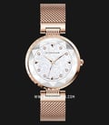 Giordano GD-2106-11 Silver Dial Rose Gold Stainless Steel Strap-0