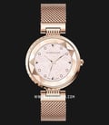Giordano GD-2106-22 Light Pink Dial Rose Gold Stainless Steel Strap-0