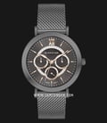 Giordano GD-2108-33 Black Mother of Pearl Dial Black Stainless Steel Strap-0