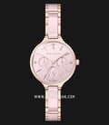 Giordano GD-2110-11 Pink Dial Dual Tone Stainless Steel with Ceramic Strap-0