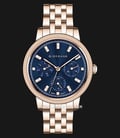 Giordano GD-2113-33 Blue Dial Rose Gold Stainless Steel Strap-0