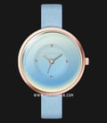 Giordano GD-2117-03 Dual Tone Dial Blue Leather Strap-0