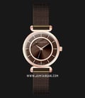 Giordano GD-2119-77 Brown Dial Brown Stainless Steel Strap-0