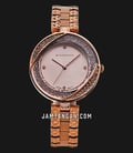Giordano Eleganza GD-2134-22 Ladies Rose Dial Gold Rose Gold Stainless Steel Strap-0