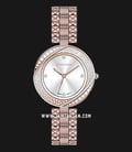 Giordano Eleganza GD-2134-33 Ladies Silver Dial Rose Gold Stainless Steel Strap-0