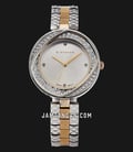 Giordano Eleganza GD-2134-44 Ladies Gold Dial Dual Tone Stainless Steel Strap-0