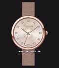 Giordano Fashionista GD-2137-44 Ladies Rose Gold Dial Rose Gold Mesh Strap-0