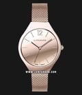 Giordano Fashionista GD-2150-33 Ladies Rose Gold Dial Rose Gold Mesh Strap-0