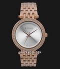 Giordano R4006-44 Ladies Sunray Silver Dial Rose Gold Stainless Steel Strap-0