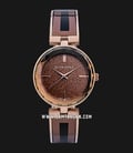 Giordano R4009-22 Ladies Rose Gold Glitter Dial Dual Tone Stainless Steel Strap-0
