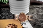 Giordano R4009-22 Ladies Rose Gold Glitter Dial Dual Tone Stainless Steel Strap-1