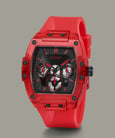 Guess Phoenix GW0203G5 Black Dial Red Silicone Strap-3