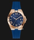 Guess Perspective GW0388G3 Blue Dial Blue Silicone Strap-0