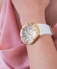 Guess Eco Friendly GW0409L2 Ladies Skeleton Dial Clear Silicone Strap-3