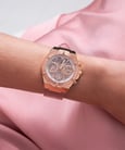 Guess Eco Friendly GW0409L3 Ladies Pink Dial Pink Clear Silicone Strap-3