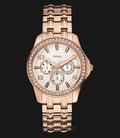 Guess U0147L3 Women Polished Glamour Rose-Gold Dial Crystal Stainless Steel Watch-0